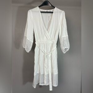 La Vie en Rose White Swim Beach Coverup